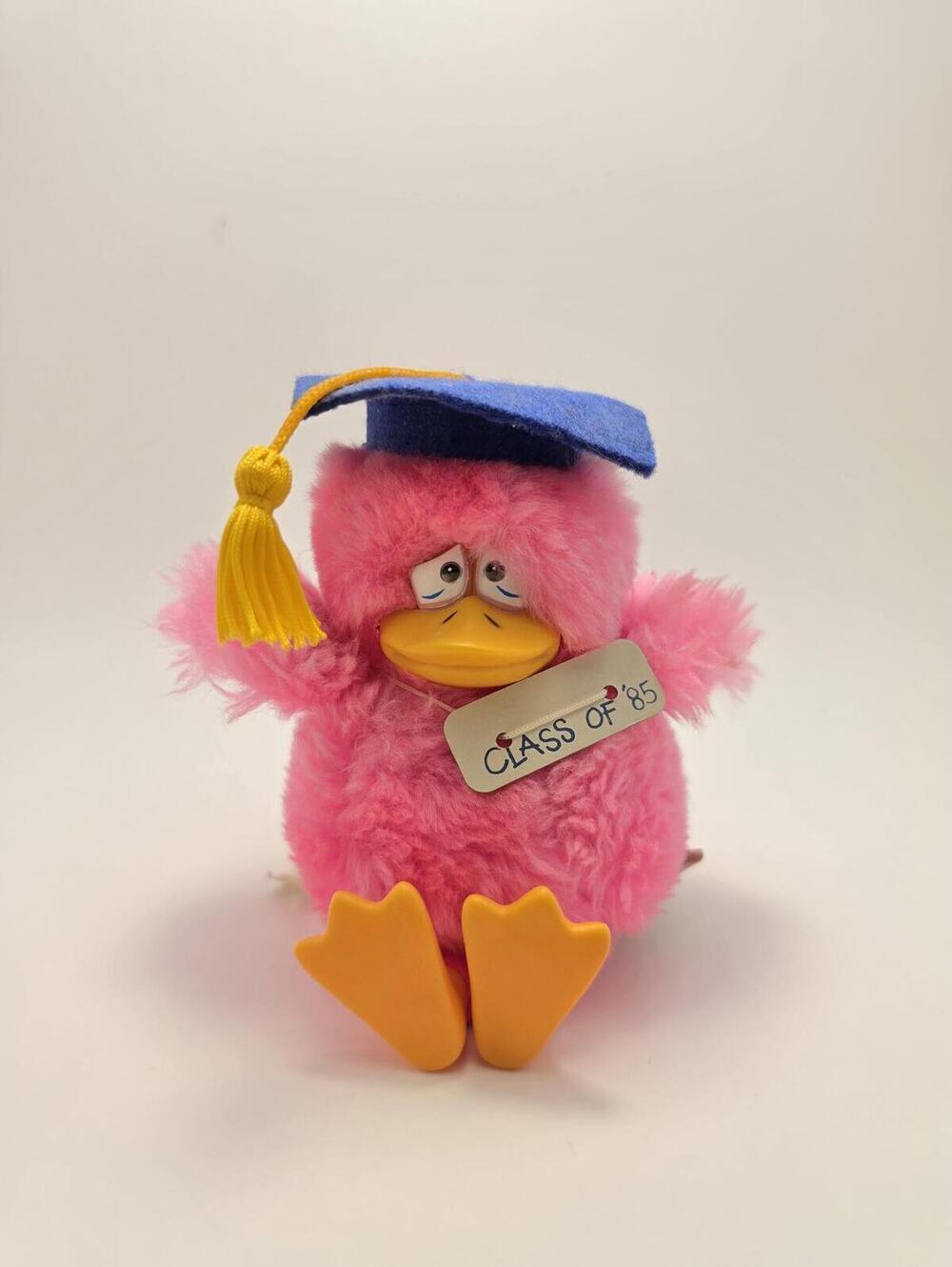 Russ Graduation Lester Looney Bird Pink Plush with Graduation Hat 1985 (5 inch)
